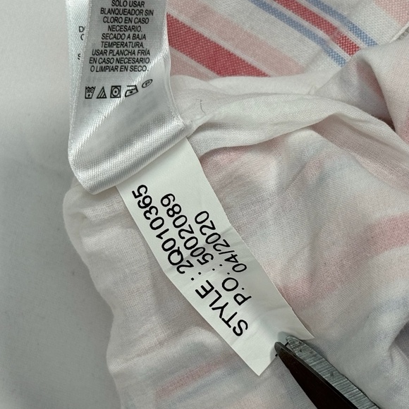 Vineyard Vines Sleeveless Jumpsuit Womens Size 6 Multi Color Stripe Tassel - Picture 5 of 12